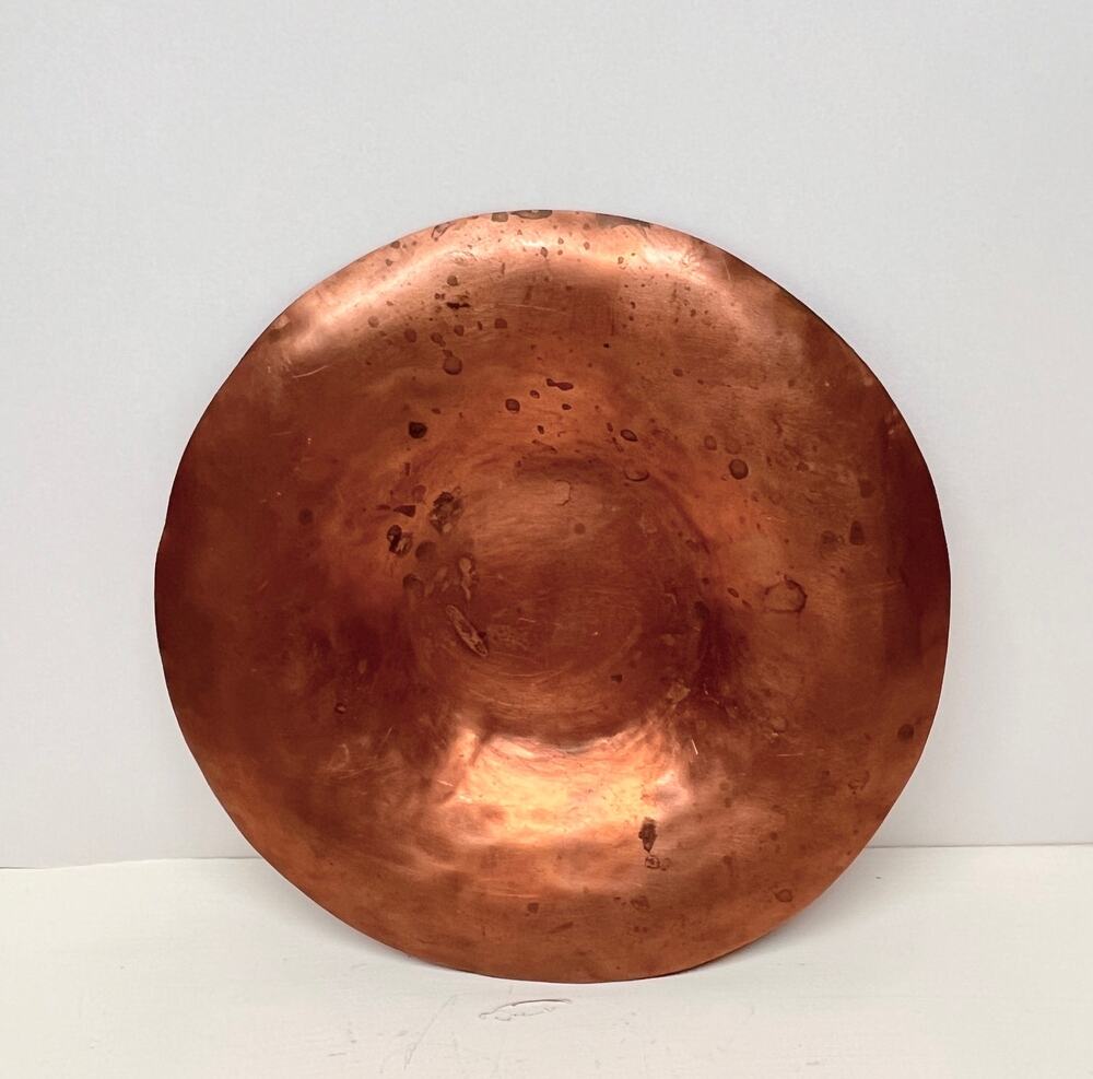 8" Hand Hammered Artisan Copper Trinket Dish Bowl